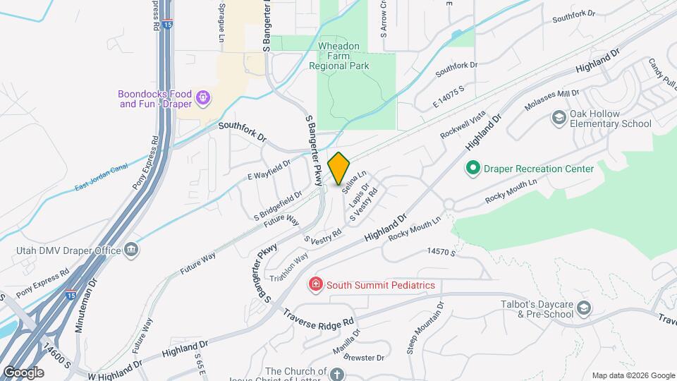 14354 S Debrian Way Map and Location Details