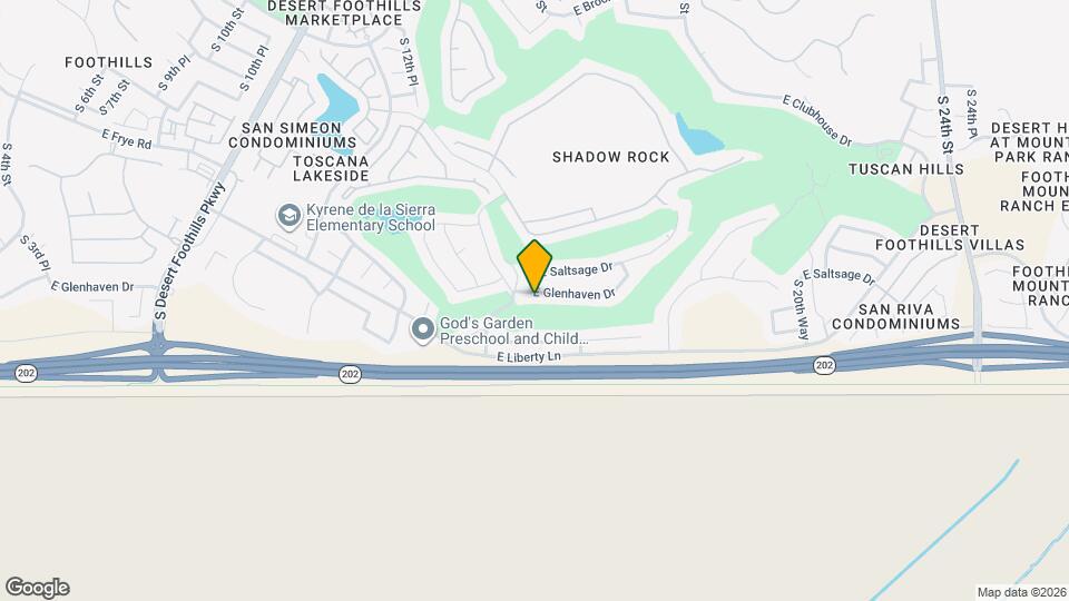1601 E Glenhaven Dr Map and Location Details