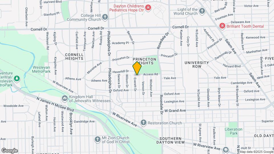 1248 Everett Dr Map and Location Details