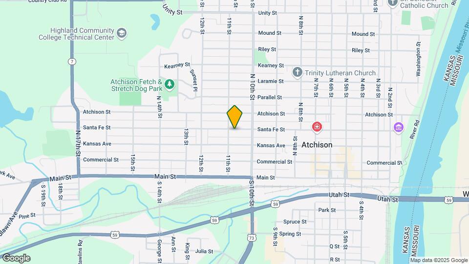 1036 Santa Fe St Map and Location Details