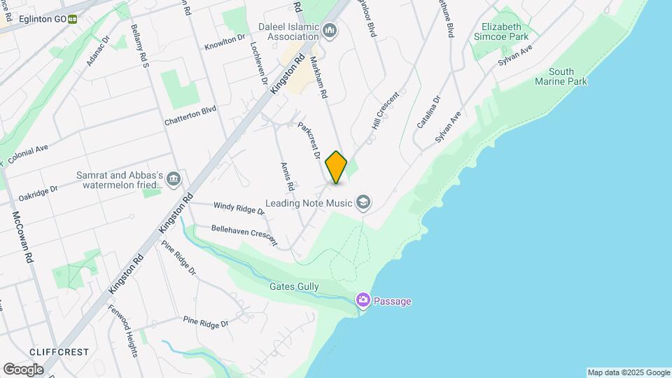 25 Hill Crescent Map and Location Details