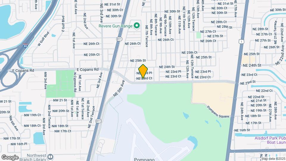 640 NE 23rd Ct Map and Location Details