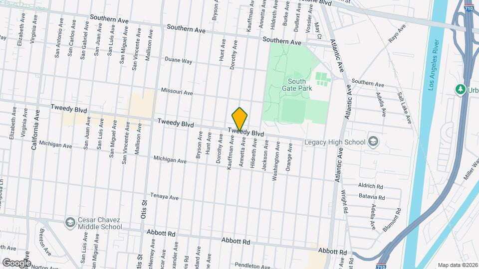 4620 Tweedy Blvd, Unit A Mapa y Detalles de la Ubicación