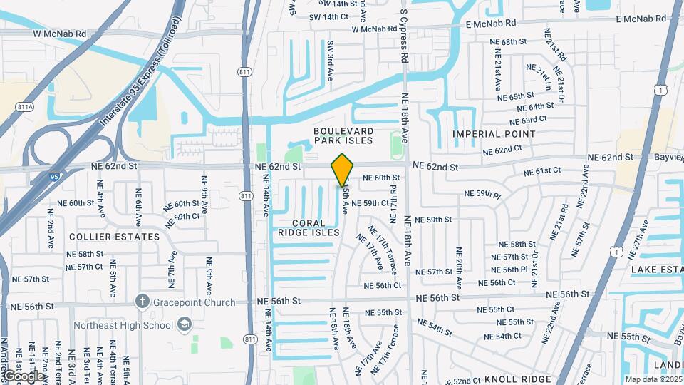 5921 NE 15th Ave Map and Location Details