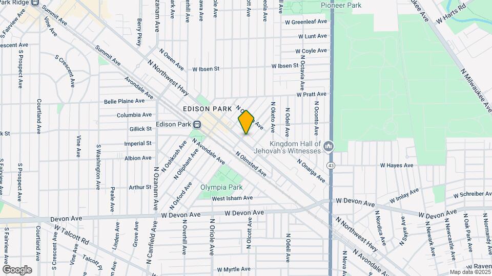 6637 N Northwest Hwy Map and Location Details