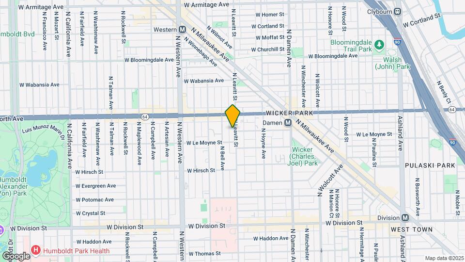 1520 N Leavitt St Map and Location Details