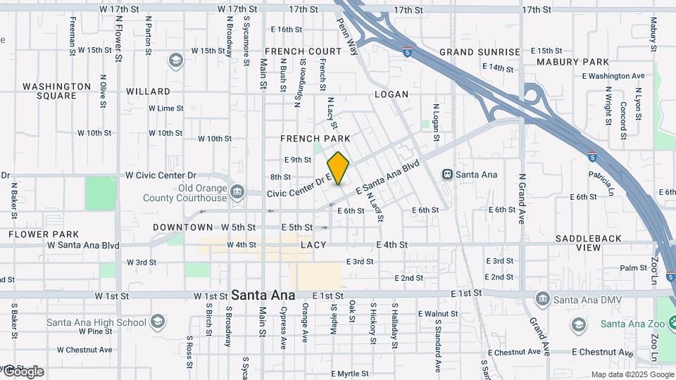 710 N Minter St Map and Location Details