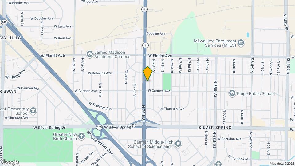 5828-5830-5830 N 76th St Map and Location Details