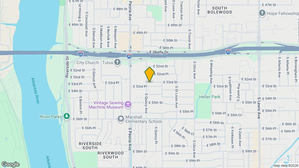 1410 E 53rd St Map and Location Details