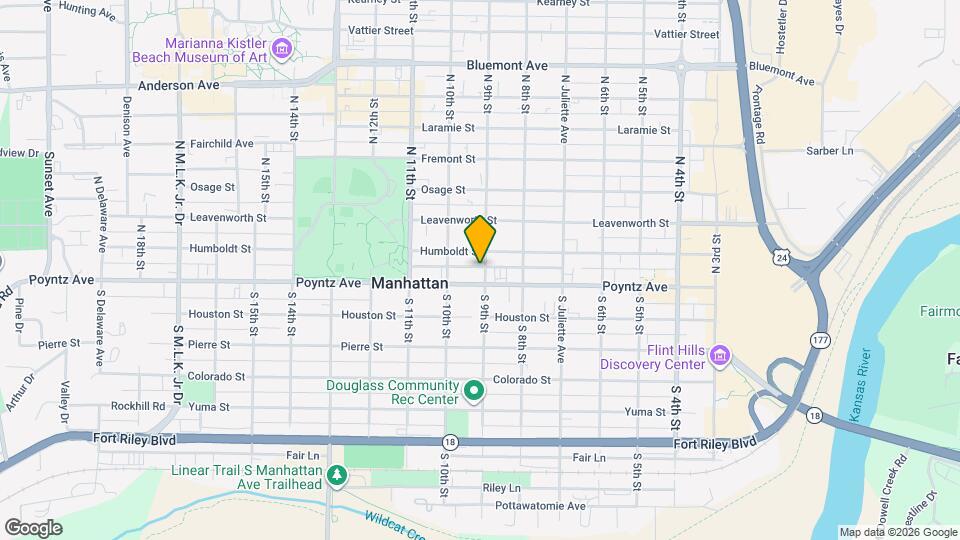 109 N 9th St Map and Location Details