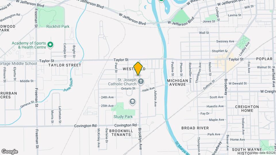 2136 Brooklyn Ave Map and Location Details