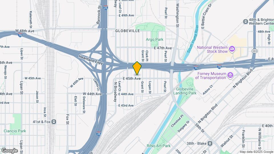 209 E 45th Ave Map and Location Details