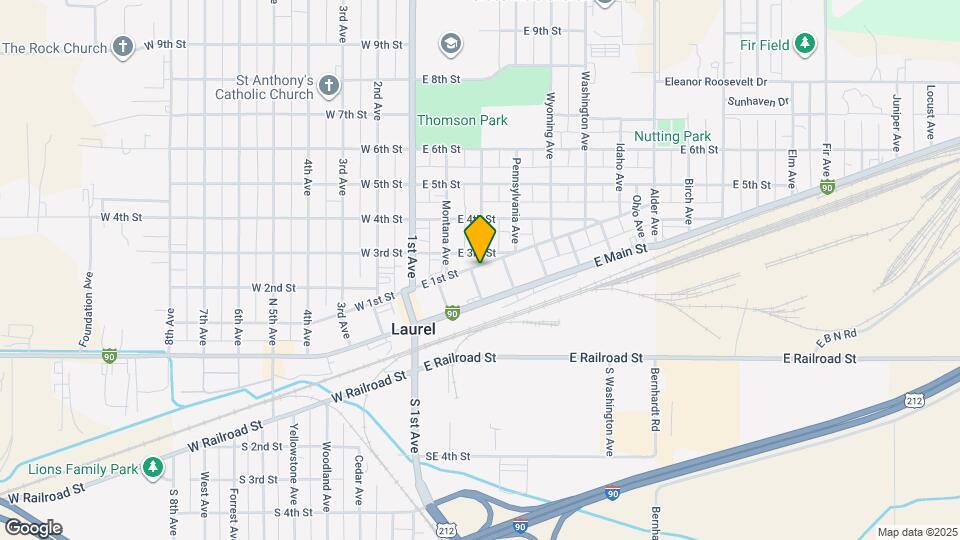 302 E 1st St Map and Location Details