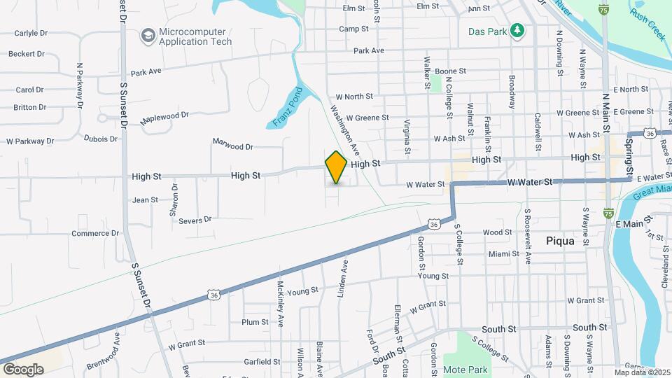 1125 W Water St Map and Location Details