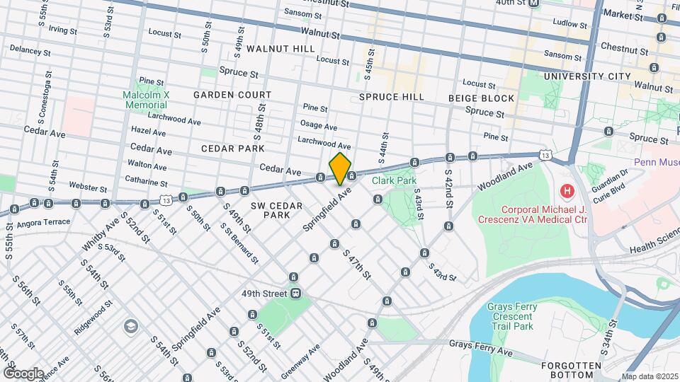 4533 Springfield Ave Map and Location Details