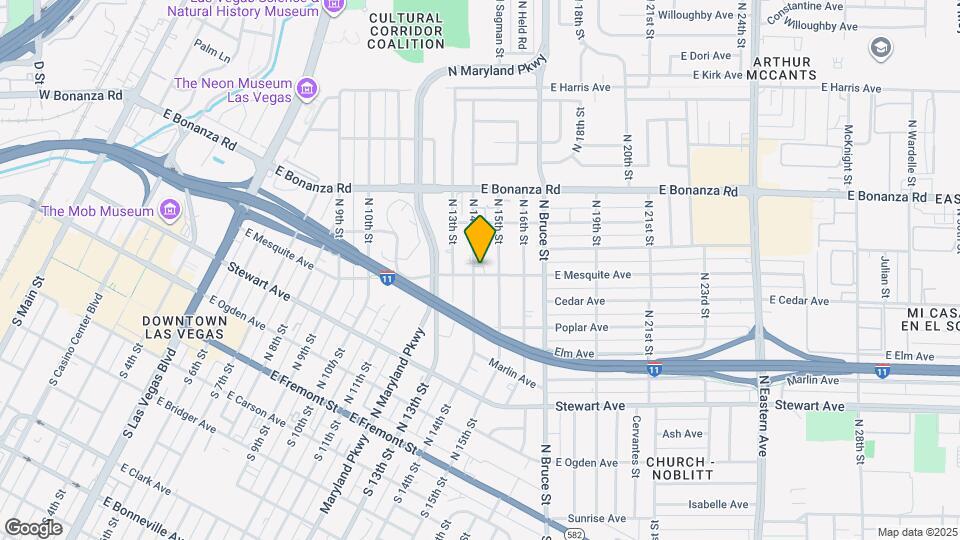 1400 E Mesquite Ave Map and Location Details