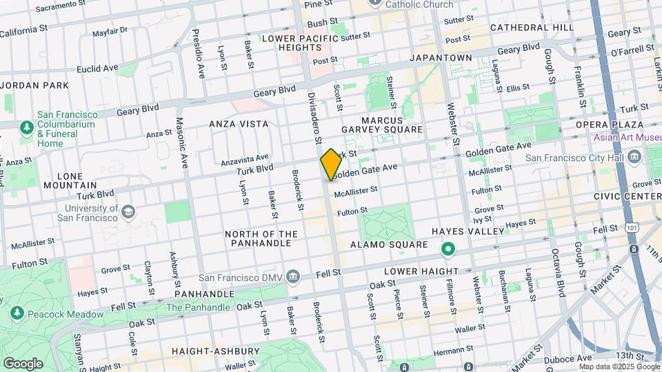 924-934 Divisadero St Map and Location Details