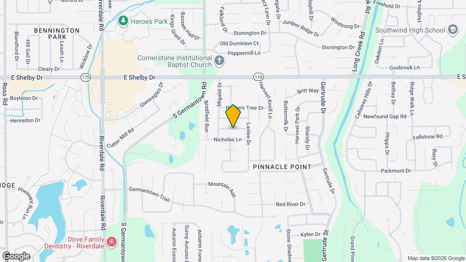 7299 Pinnacle Oaks Dr Map and Location Details