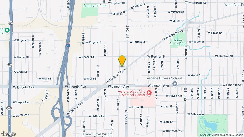 9230 W National Ave Map and Location Details