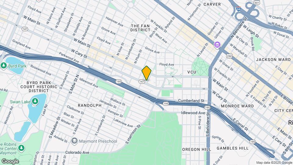 1302 W Cary St Map and Location Details