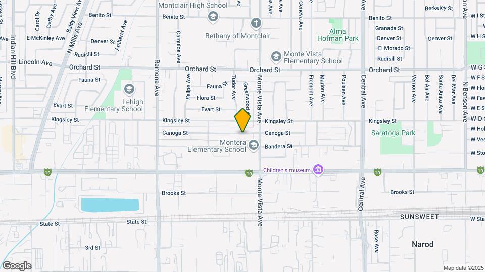4825 Canoga St Map and Location Details