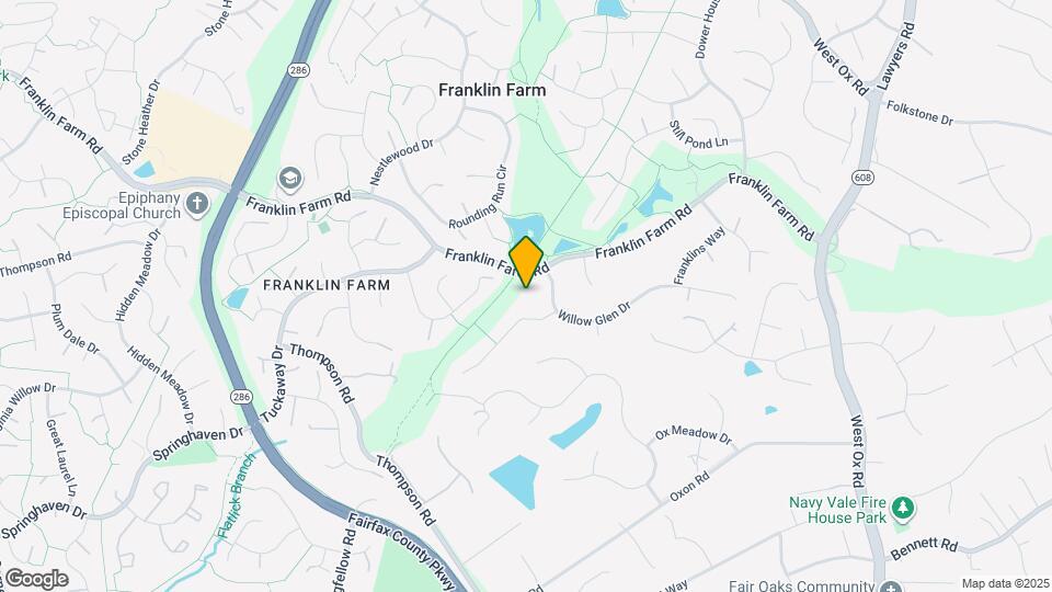 12747 Franklin Farm Rd Map and Location Details