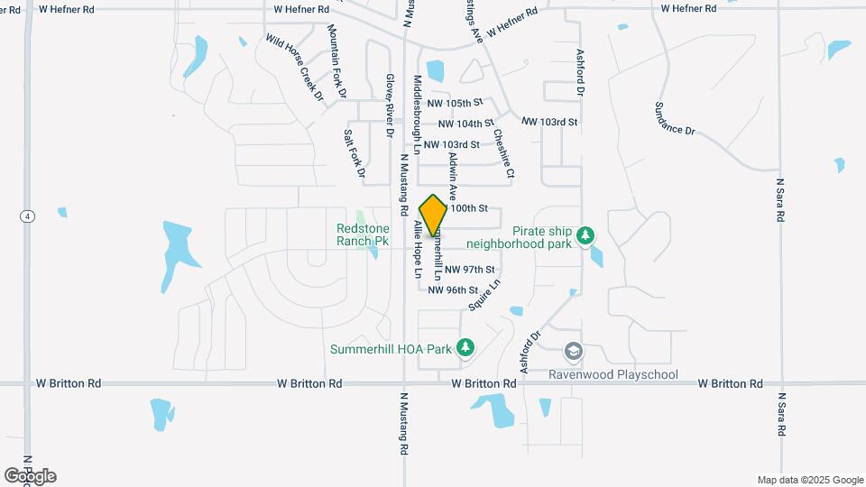 9905 Summerhill Ln Map and Location Details