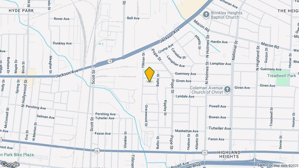 3054 Coleman Ave Map and Location Details