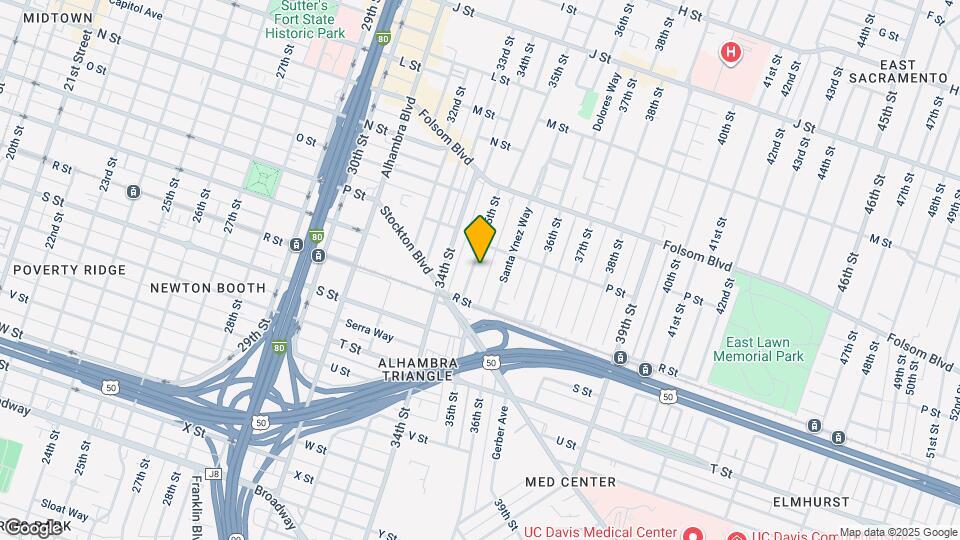 1707 35th St, Unit Unit A Map and Location Details