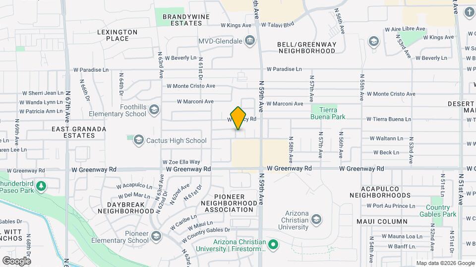15607 N 60th Ave Mapa y Detalles de la Ubicación