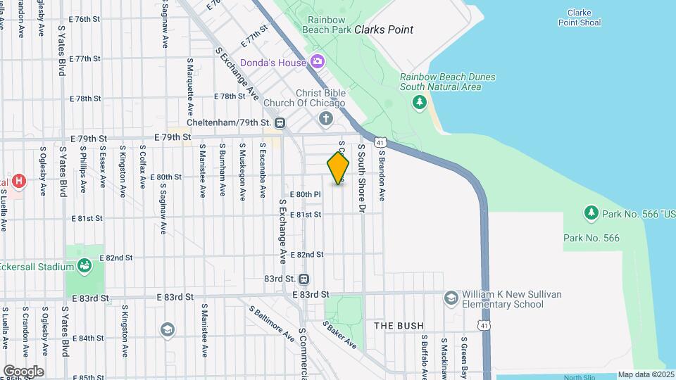 8026 S Coles Ave Mapa y Detalles de la Ubicación