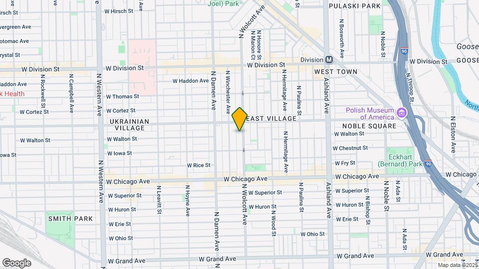 932 N Wolcott Ave Map and Location Details