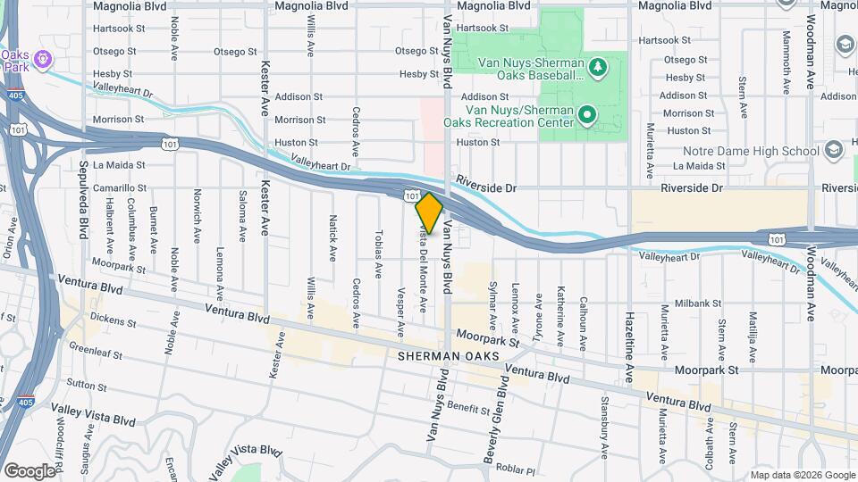 4620 Vista Del Monte Ave Map and Location Details