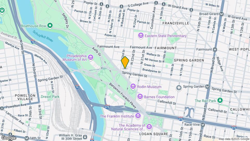 2219-2221 Spring Garden St Map and Location Details