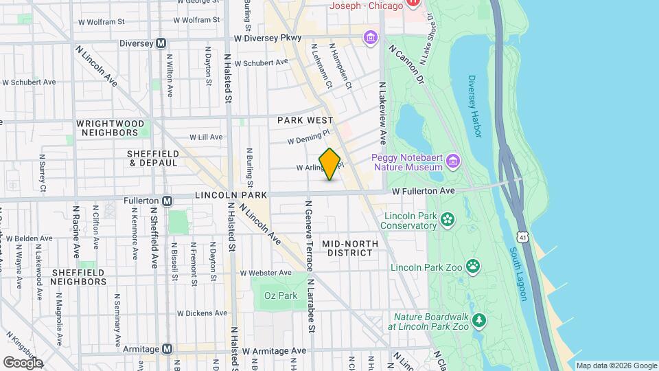 532 W Fullerton Pkwy Map and Location Details
