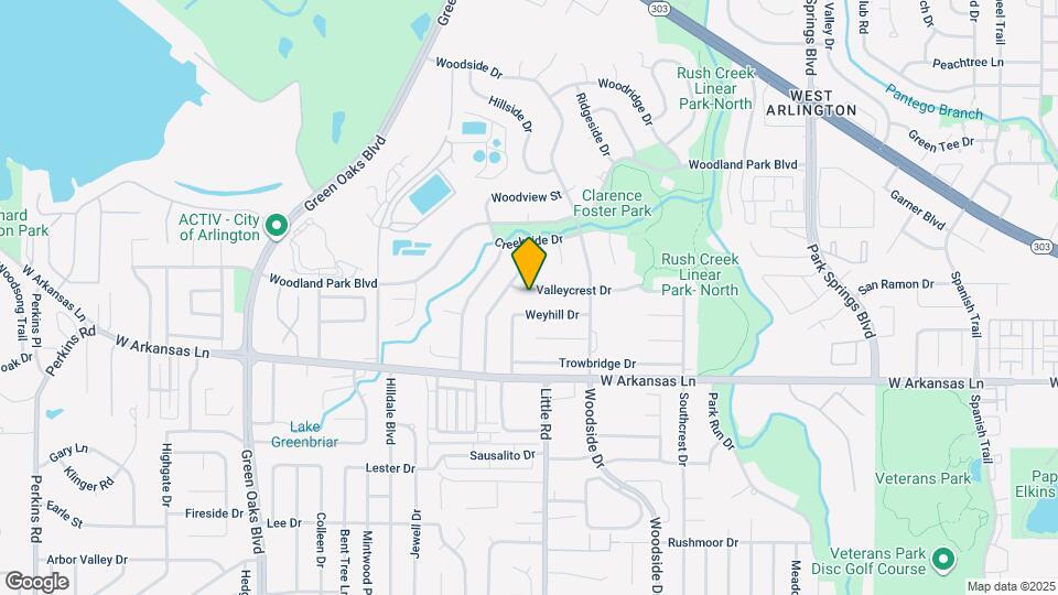 4704 Valleycrest Dr Map and Location Details