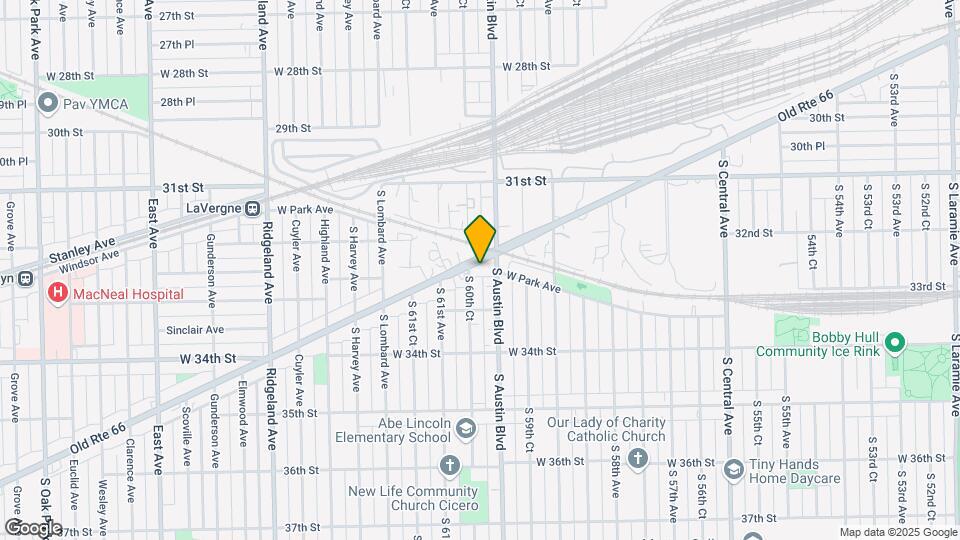 6013 W Ogden Ave Mapa y Detalles de la Ubicación