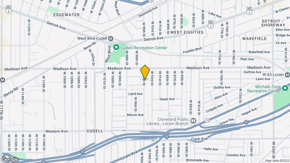 2049 W 95th St Map and Location Details