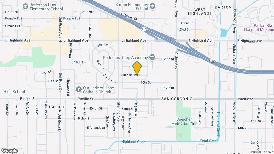 2117 E Roca St Map and Location Details