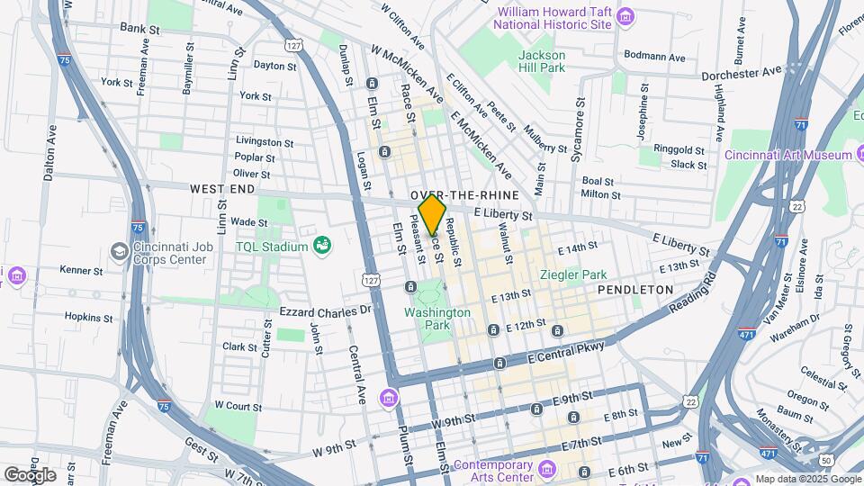 1505 Race St Map and Location Details