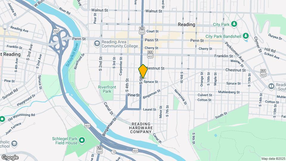 247 S 5th St Map and Location Details