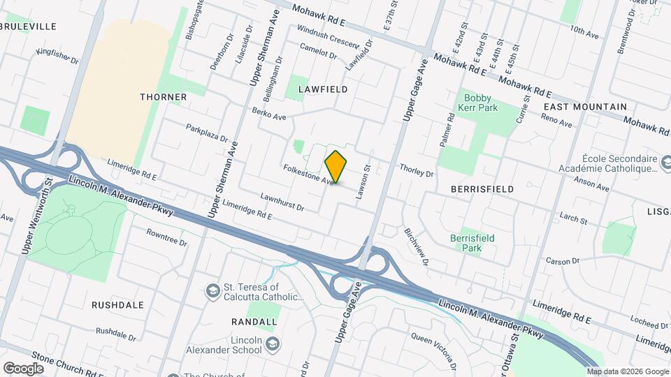 35 Folkestone Ave Map and Location Details