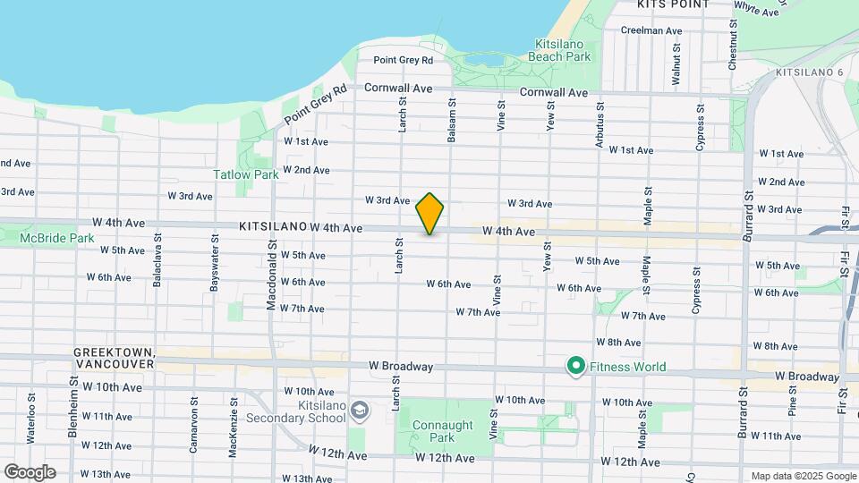 2446 W 4th Ave Map and Location Details