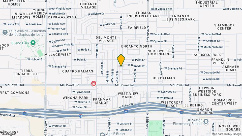 1816 N 37th Ave Map and Location Details