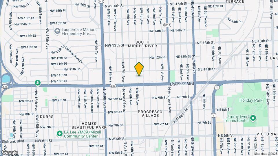 1020 NW 5th Ave Map and Location Details