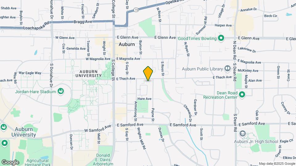 340 E Thach Ave, Unit Upstairs Map and Location Details