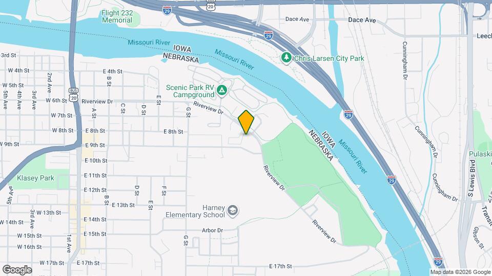 Riverfront Apartments Map and Location Details