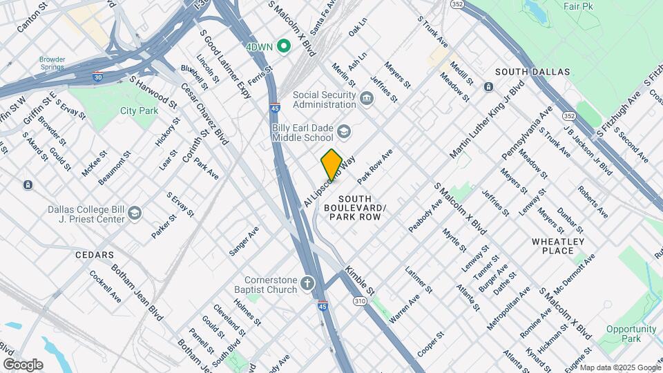 2502 Al Lipscomb Way Mapa y Detalles de la Ubicación