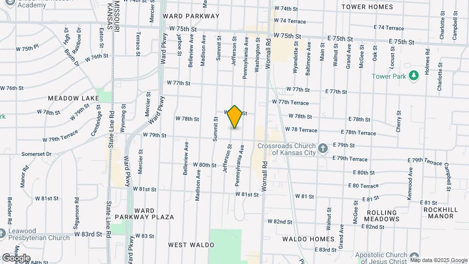 7837 Jefferson St Map and Location Details