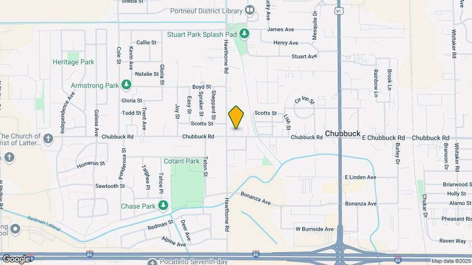440 W Chubbuck Rd Map and Location Details